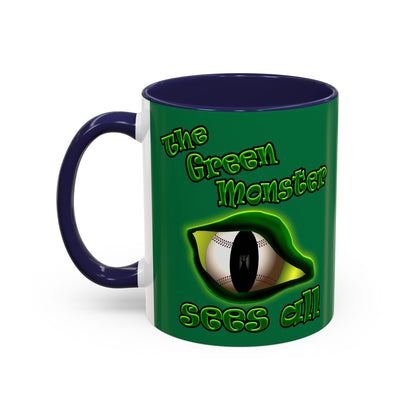 green monster - Accent Mug (dark green)