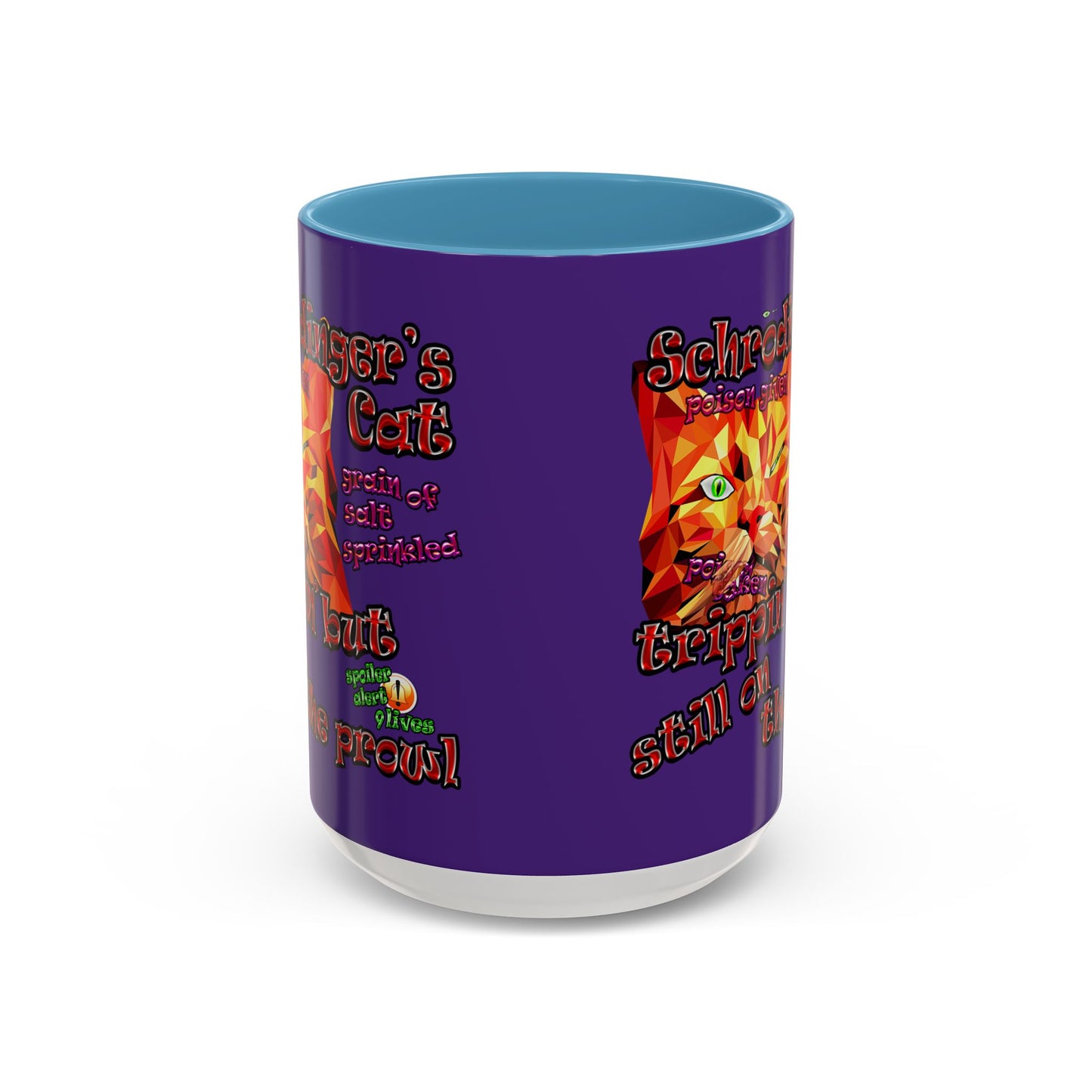 schrodinger's cat - Accent Mug (purple)