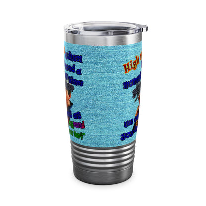 high noon - Ringneck Tumbler, 20oz (faded blue)