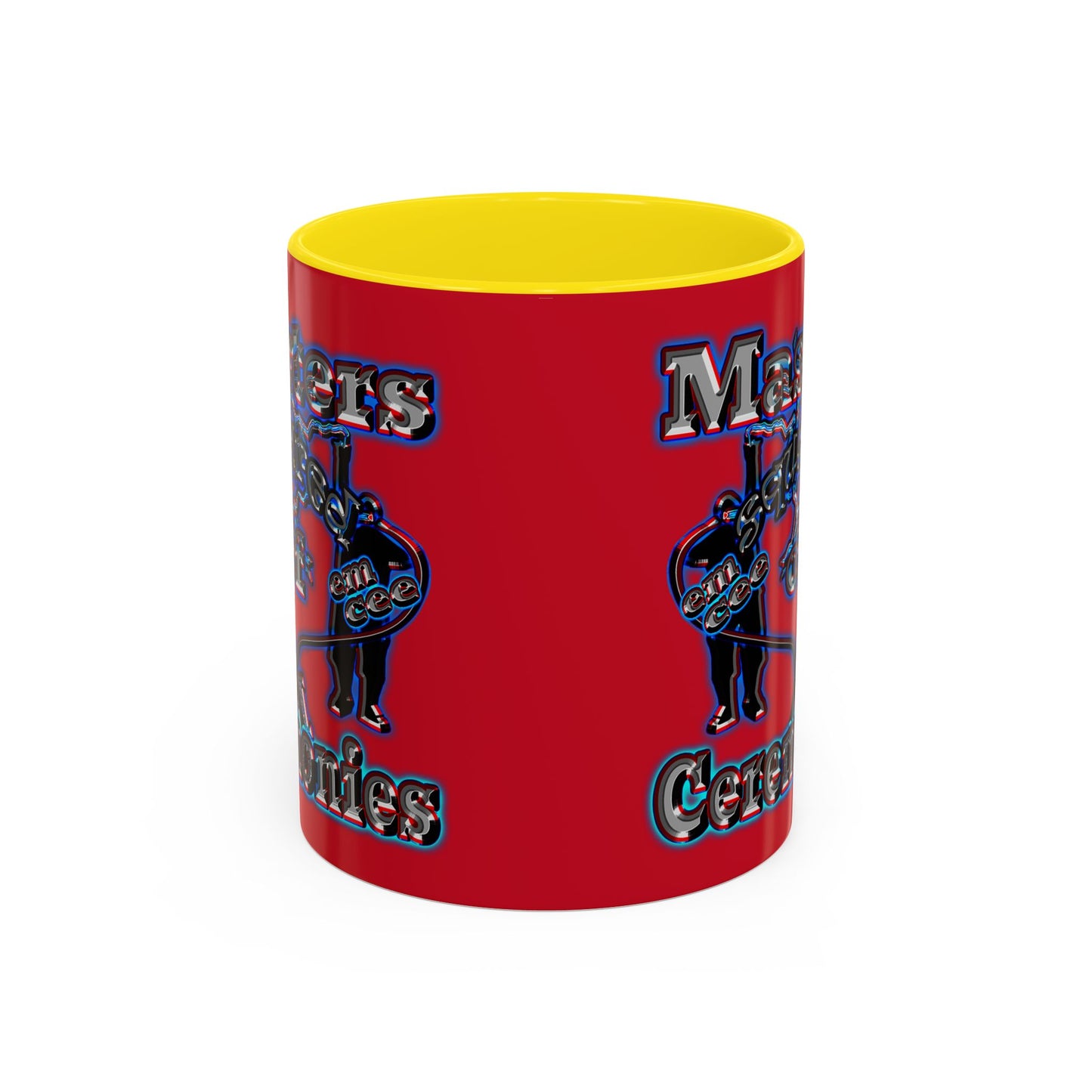 em cee squared - Accent Mug (dark red)