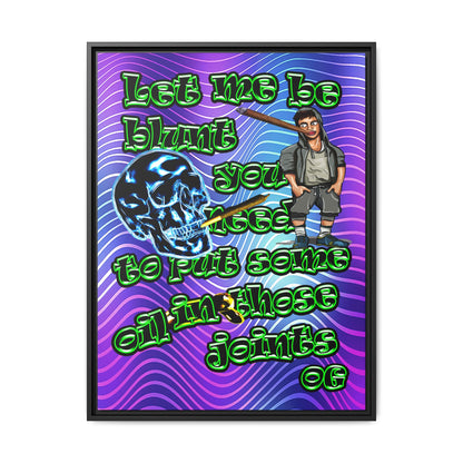 og - framed canvas art (purple wave)