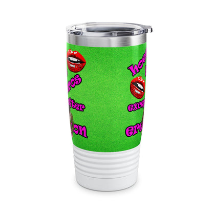 hoes b4 bros - Ringneck Tumbler, 20oz (green turf)