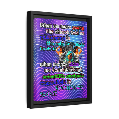 doggystyle - framed canvas art (purple wave)