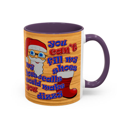 santa's shoes - Accent Mug (butterscotch wood finish)