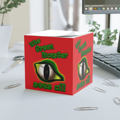 green monster - note cube (red)