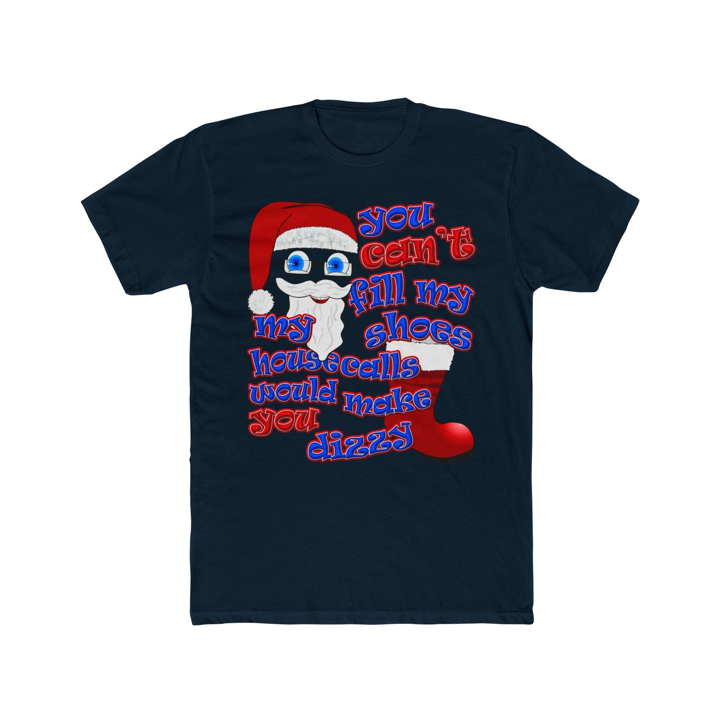 santa's shoes - Men's Cotton Crew Tee