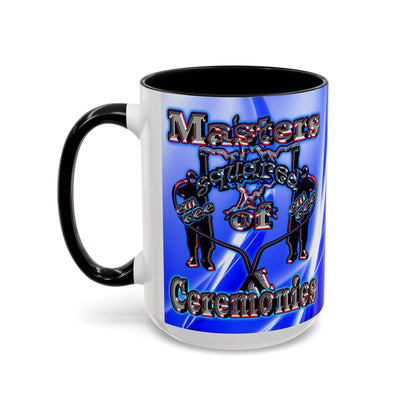 em cee squared - Accent Mug (blue-white wave)