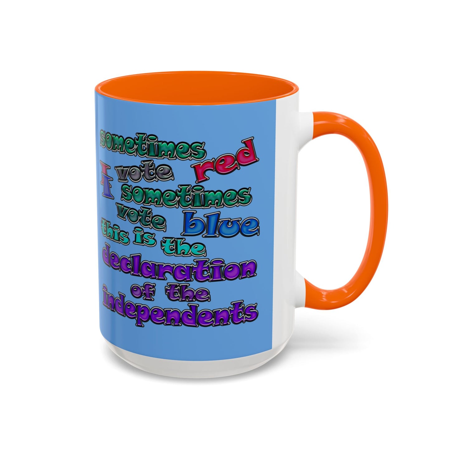 declaration of the independents - Accent Mug (light blue)