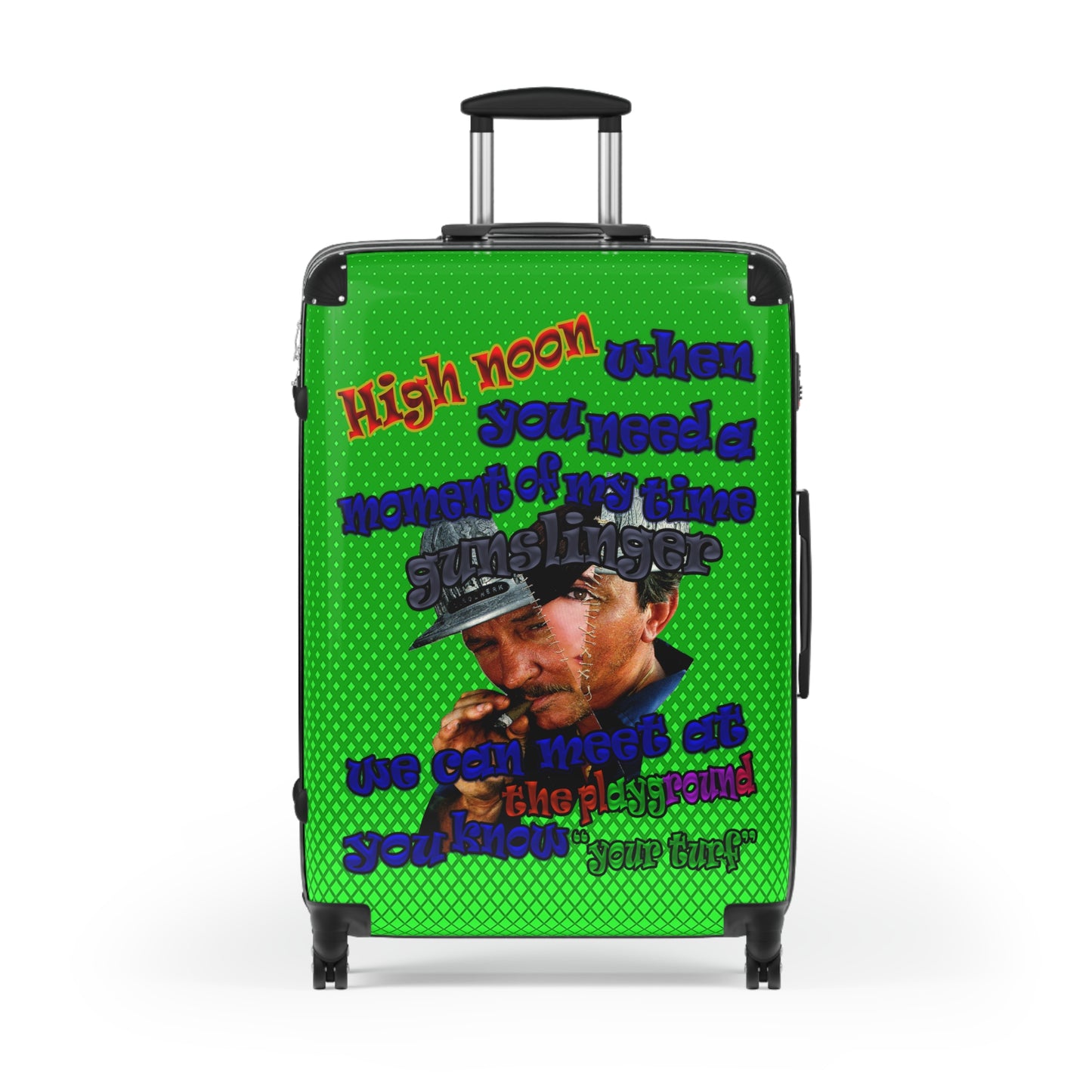 high noon - Suitcase (logo green)