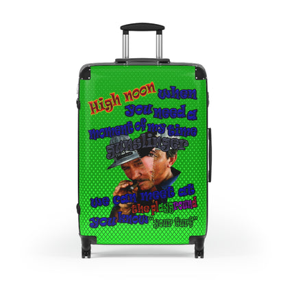 high noon - Suitcase (logo green)