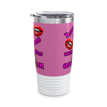 hoes b4 bros - Ringneck Tumbler, 20oz (light pink)