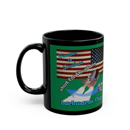 shoot for the stars - Black Mug (dark green)