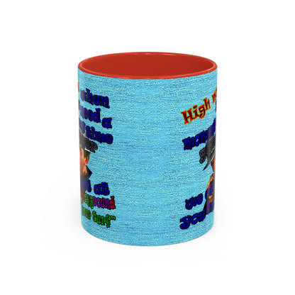 high noon - Accent Mug (faded blue)