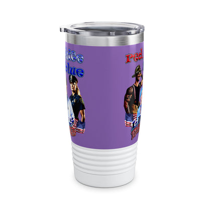 rw&b lives matter - Ringneck Tumbler, 20oz (light purple)