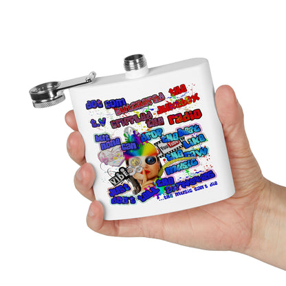 drop the beat - Stainless Steel Flask