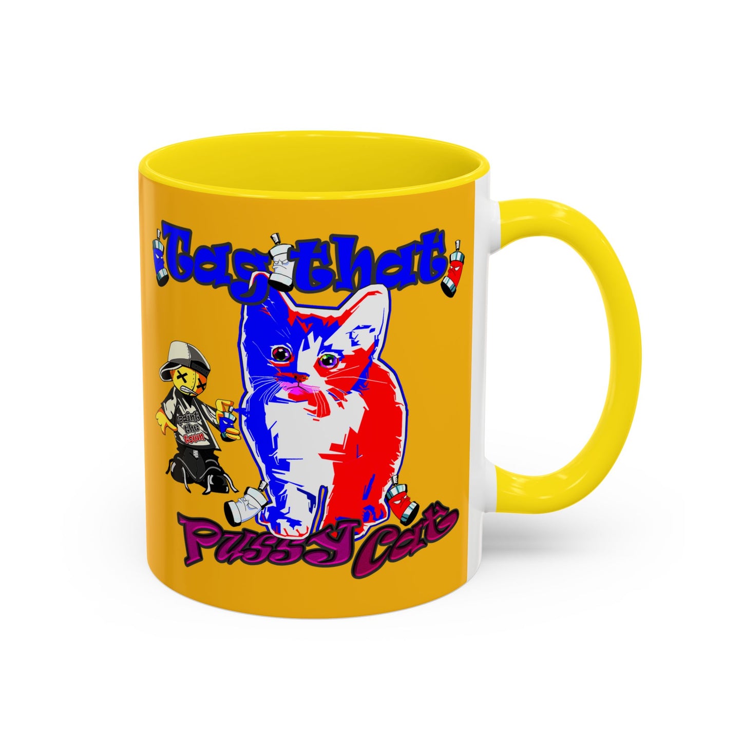 tag that - Accent Mug (yellow)