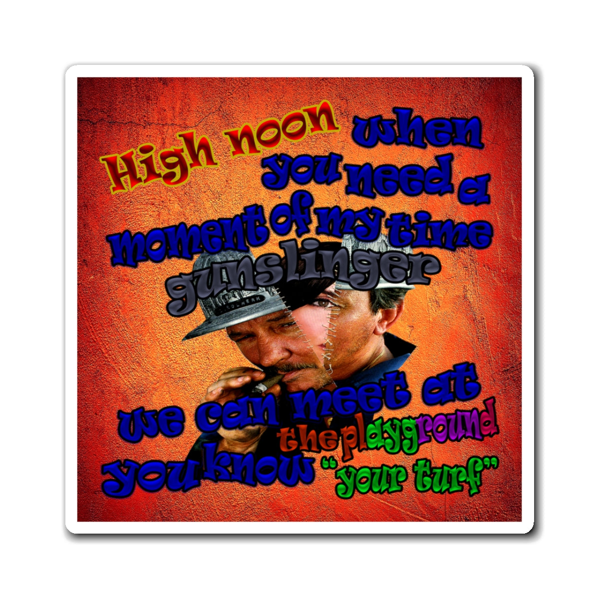 high noon - Magnets - (burnt orange)