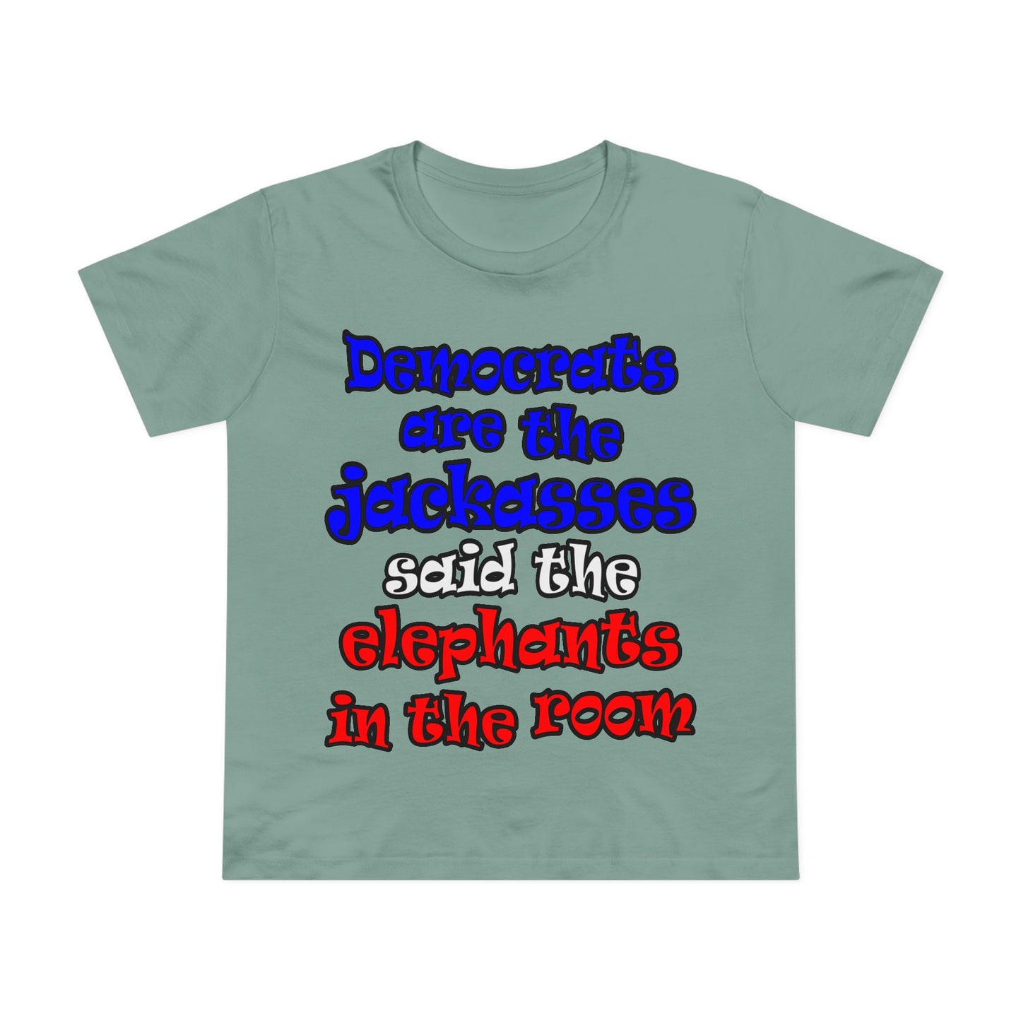 donkeys and elephants - Women’s Maple Tee