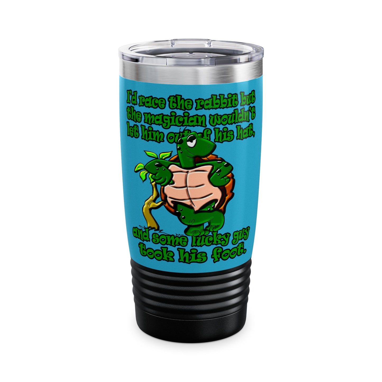 turtle race - Ringneck Tumbler, 20oz (turquoise)