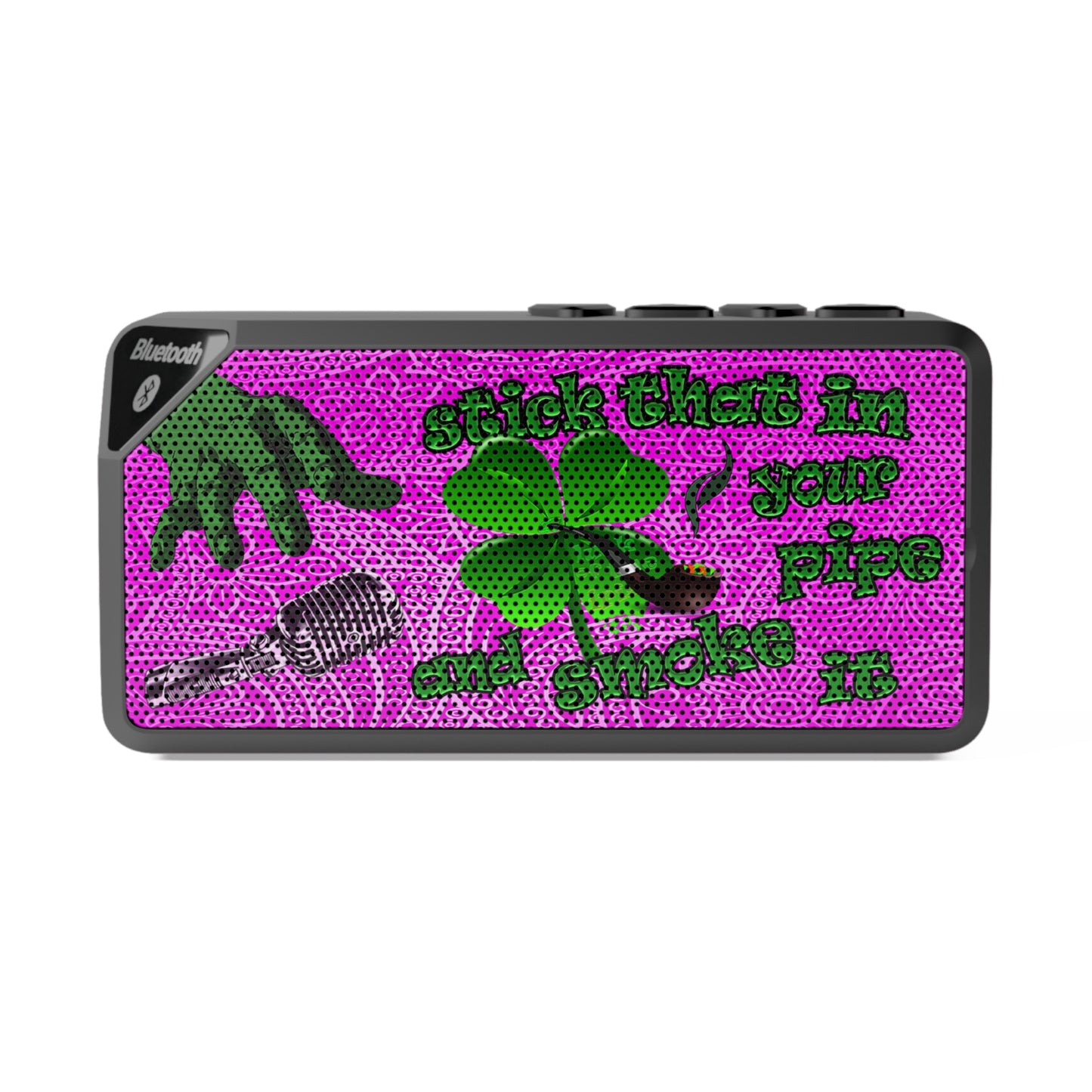 stick that in your pipe and smoke it - Jabba Bluetooth Speaker (pink swirl)