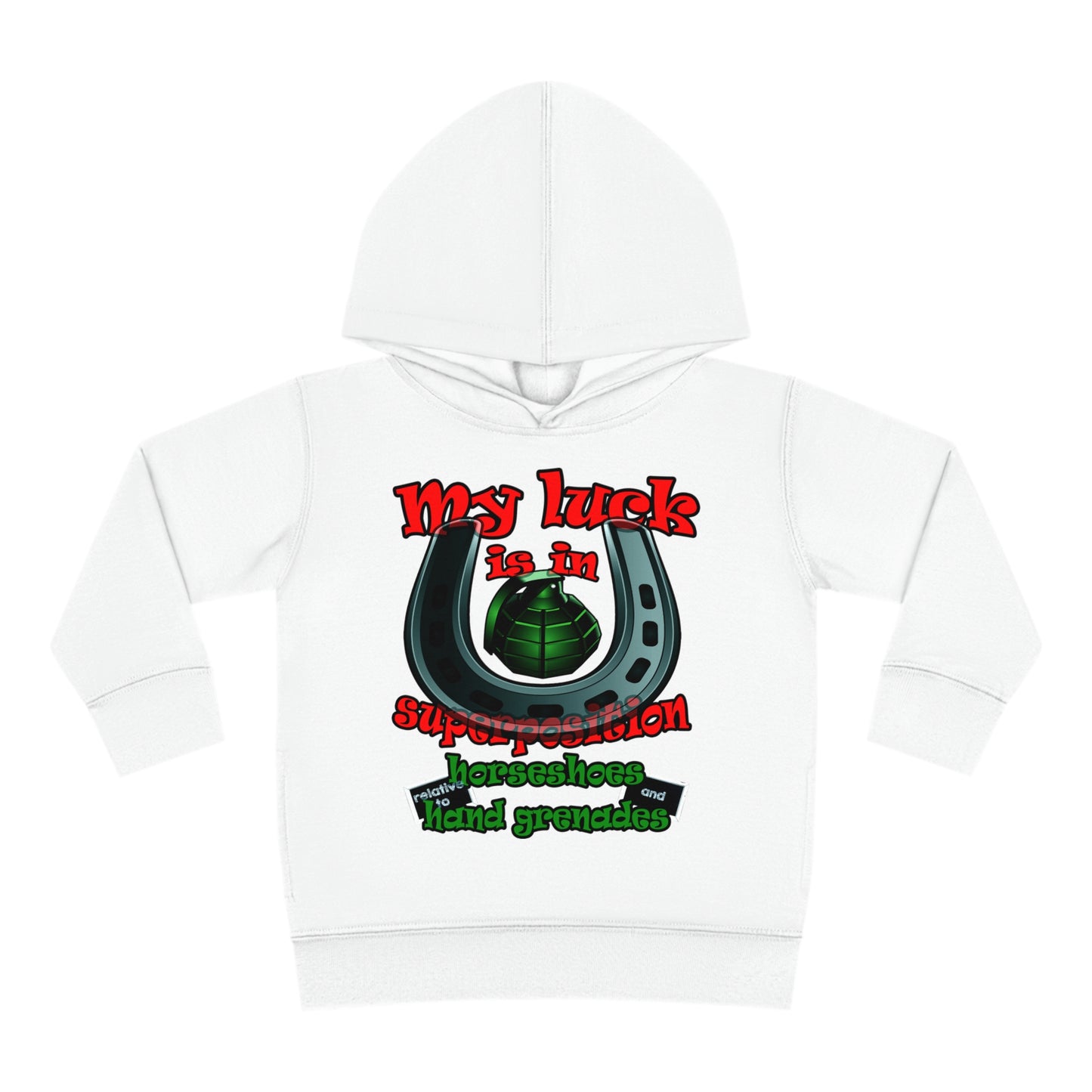 my luck - Toddler Pullover Fleece Hoodie
