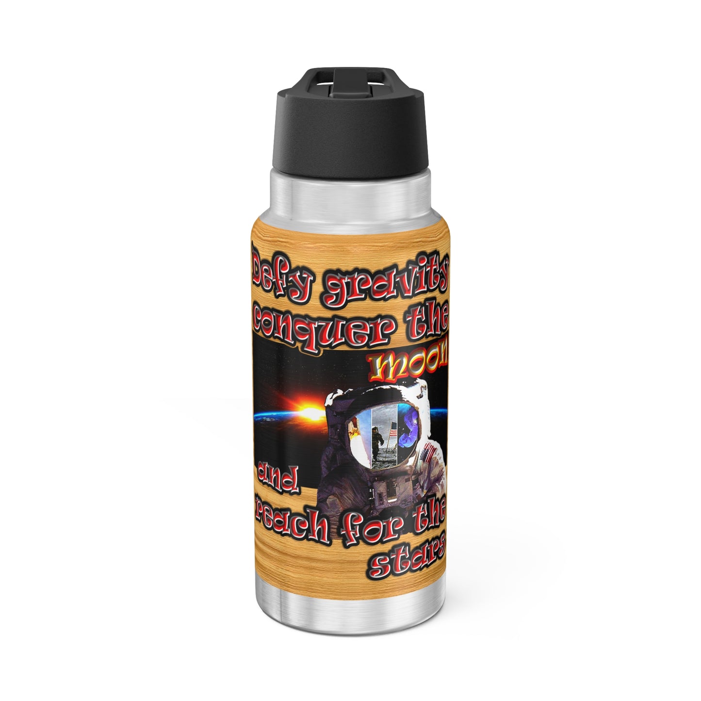 defy conquer reach - Gator Tumbler, 32oz  (butterscotch wood finish)