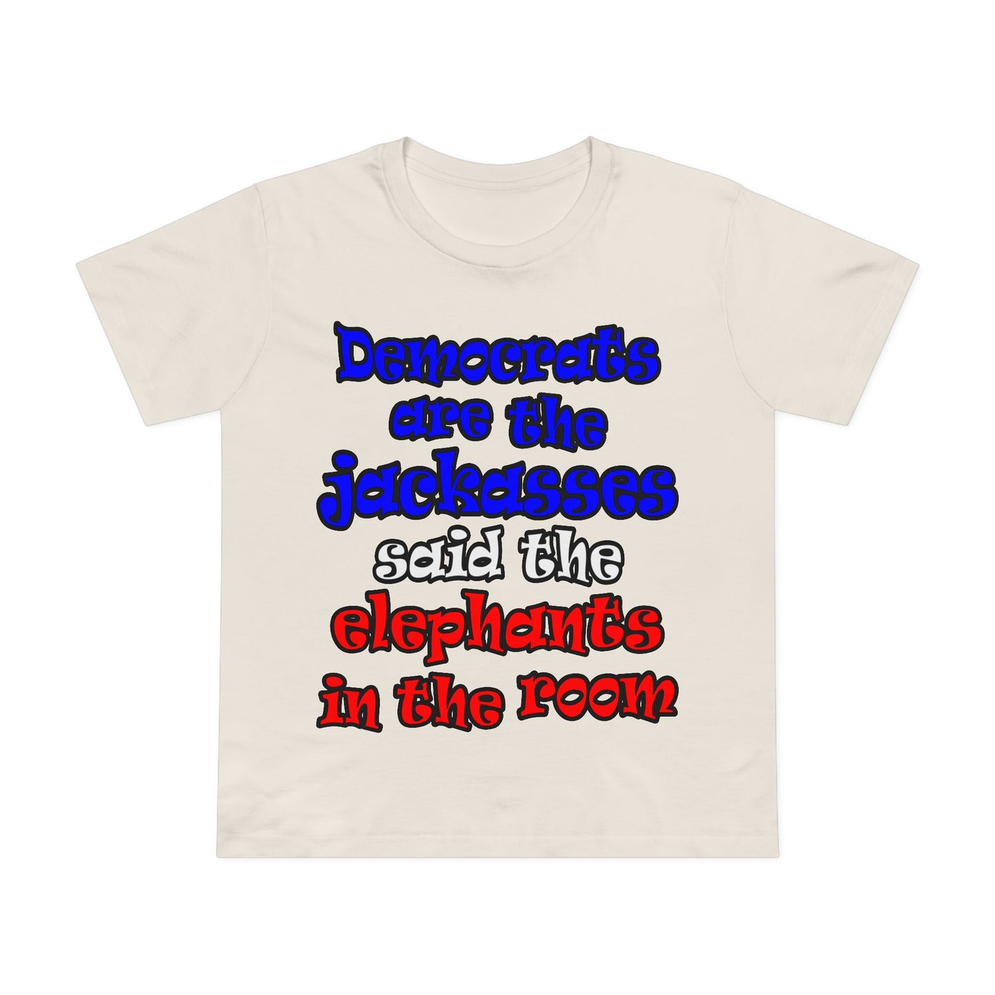 donkeys and elephants - Women’s Maple Tee