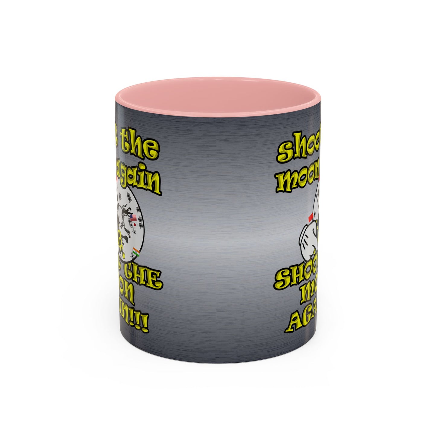 shoot the moon again - Accent Mug (brushed nickel)