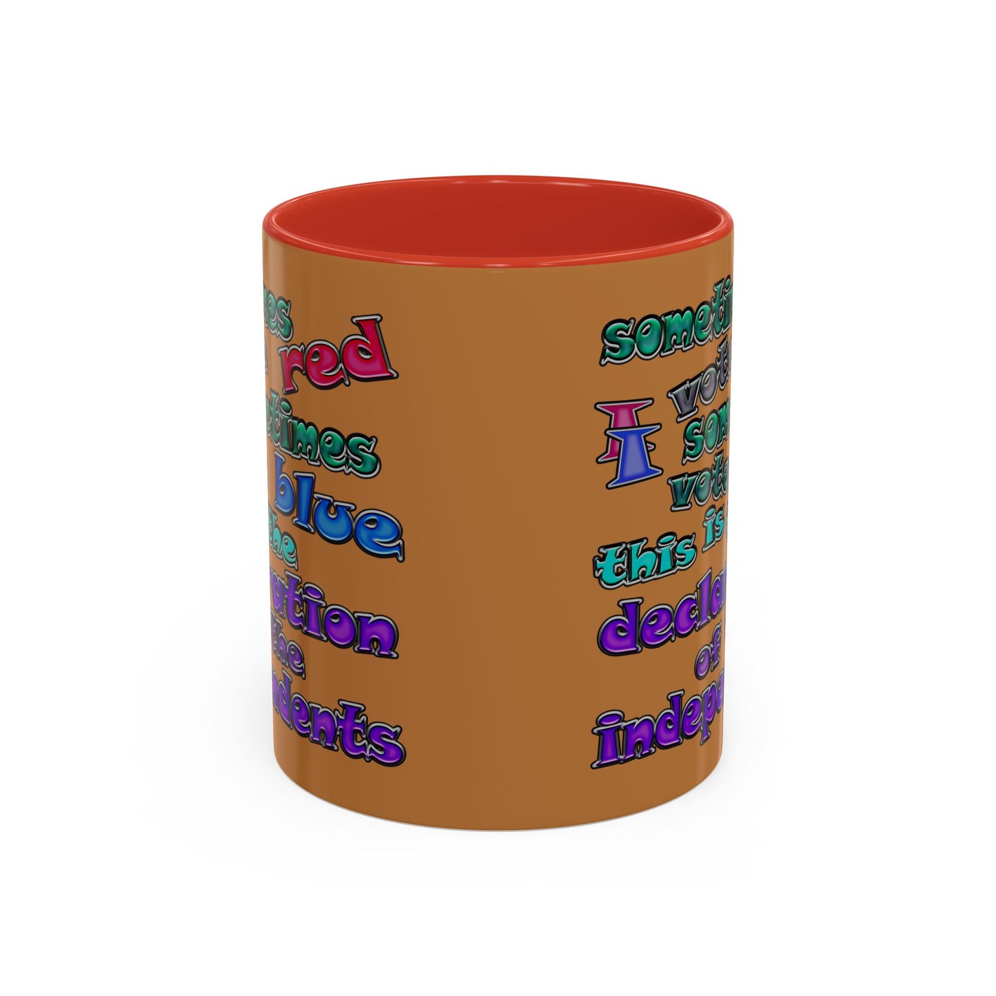 declaration of the independents - Accent Mug (light brown)