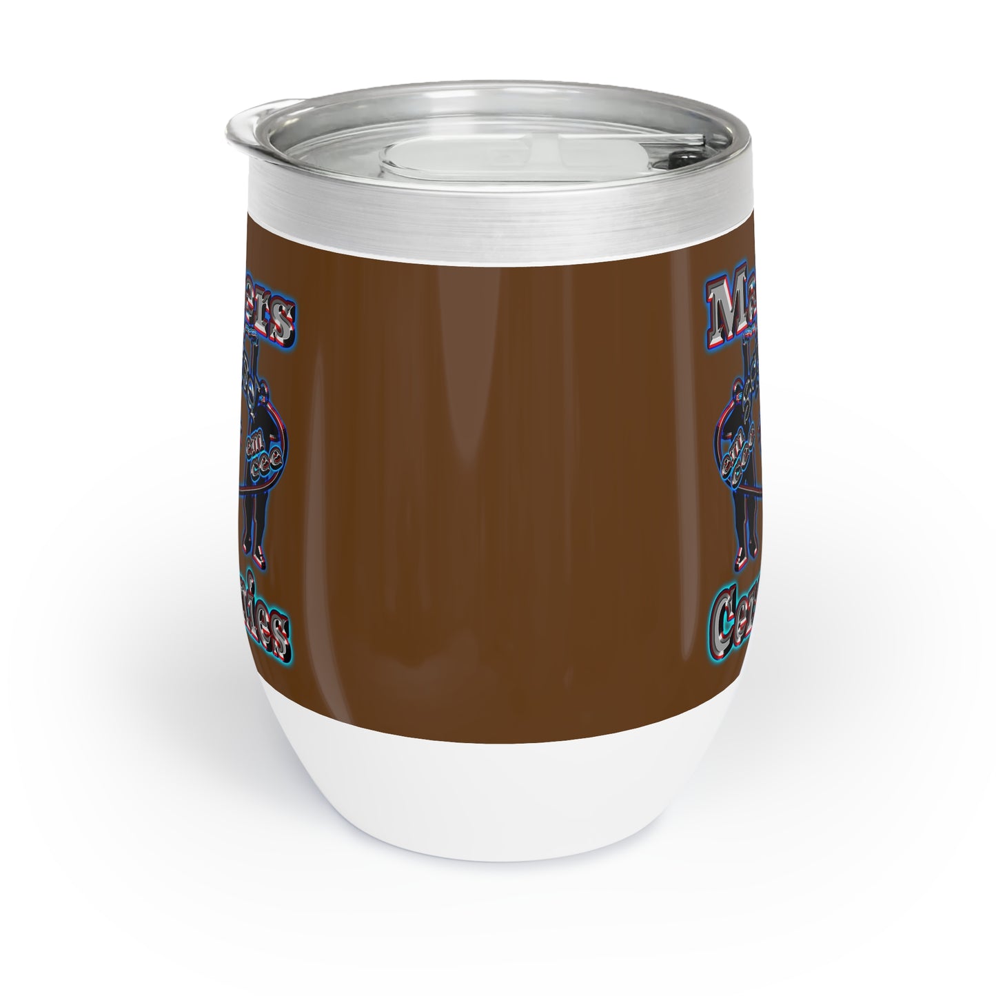 em cee squared - Chill Wine Tumbler (brown)