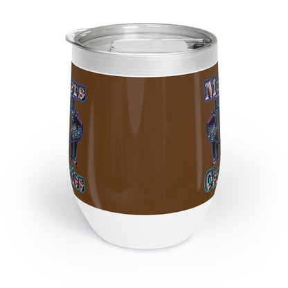 em cee squared - Chill Wine Tumbler (brown)
