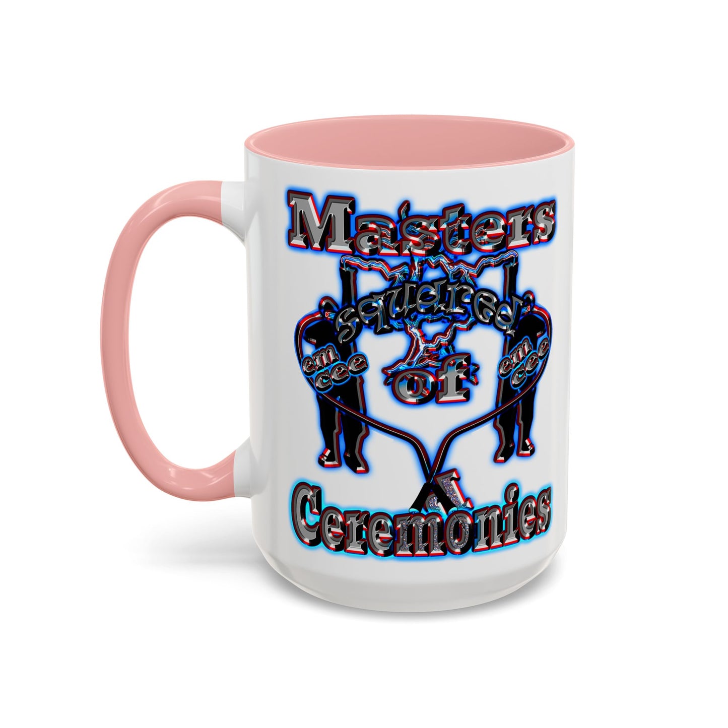 em cee squared - Accent Mug (white)