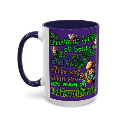 christmas spirits of boston - Accent Mug (purple)
