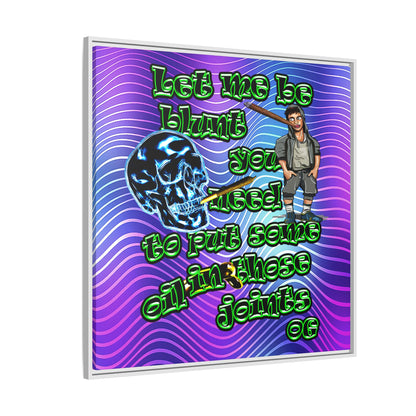 og - framed canvas art (purple wave)