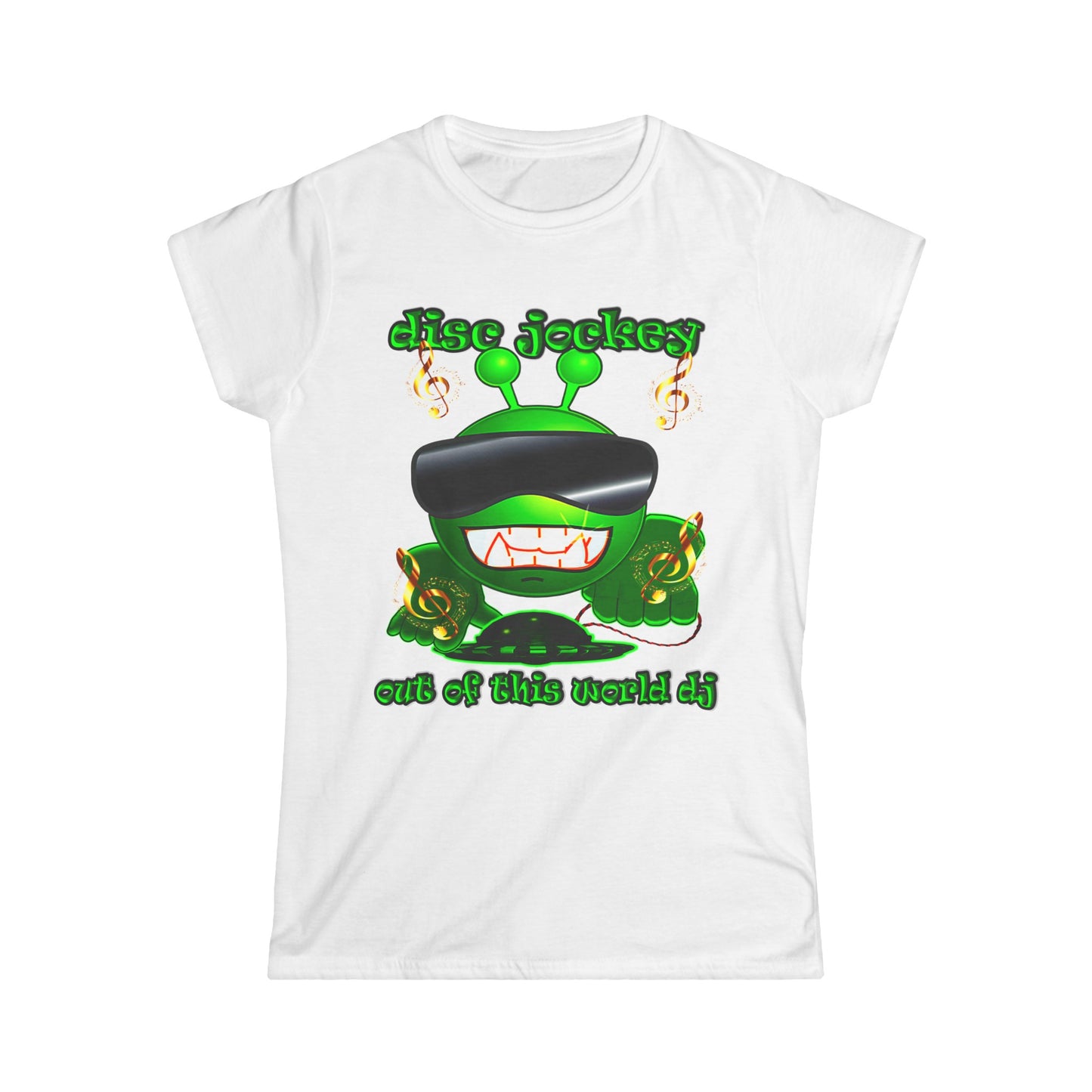 disc jockey - Women's Softstyle Tee