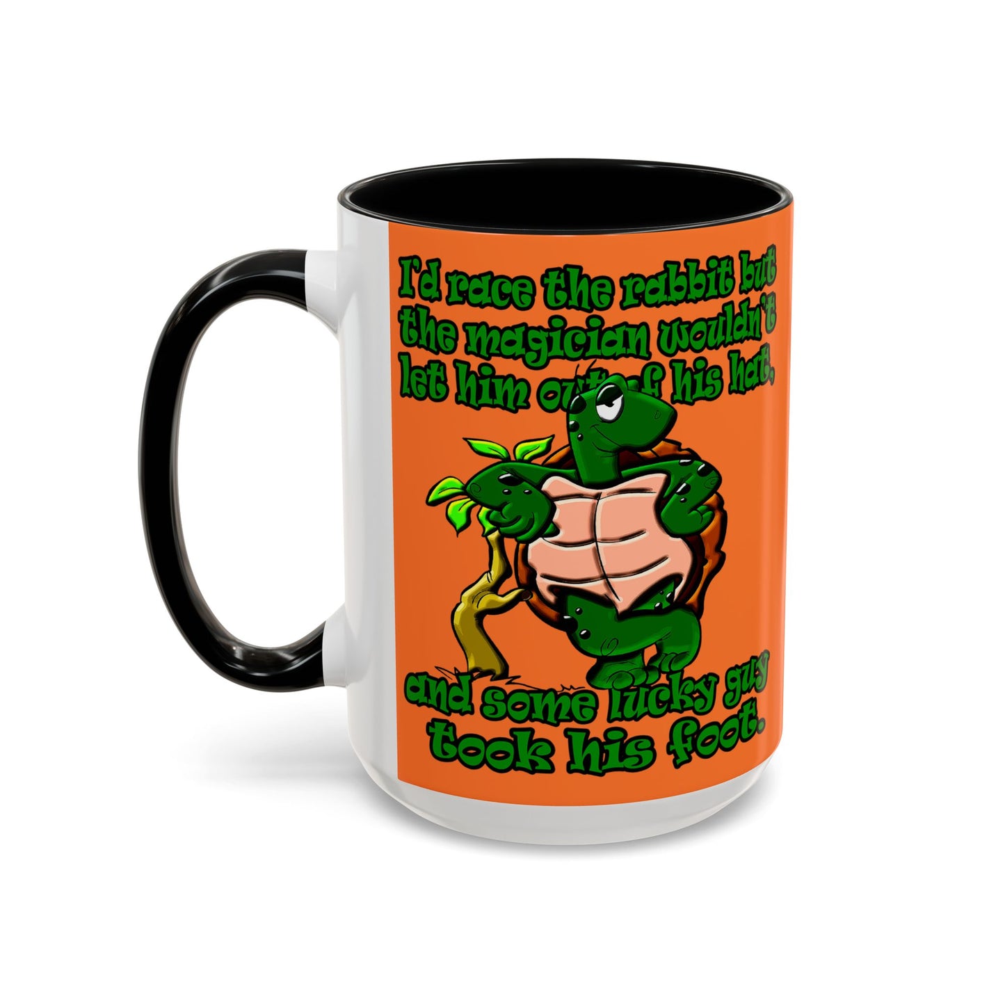 turtle race - Accent Mug (crusta)