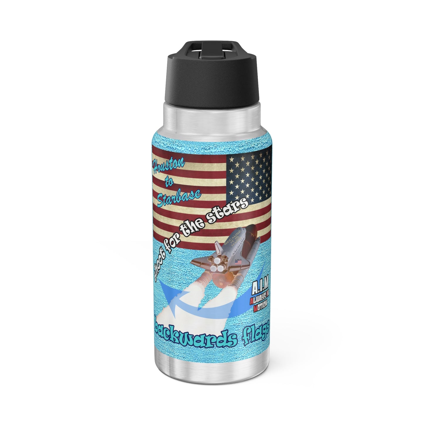 shoot for the stars - Gator Tumbler, 32oz (faded blue)