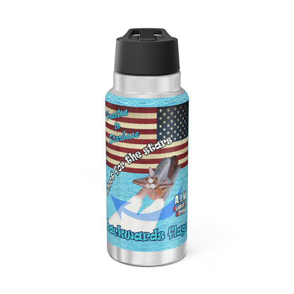 shoot for the stars - Gator Tumbler, 32oz (faded blue)