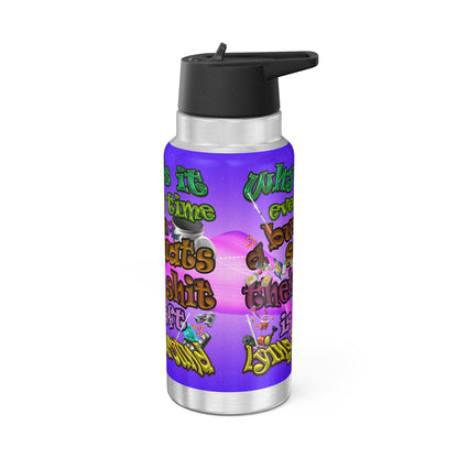 the bum's shit - Gator Tumbler, 32oz (purple-pink wave)