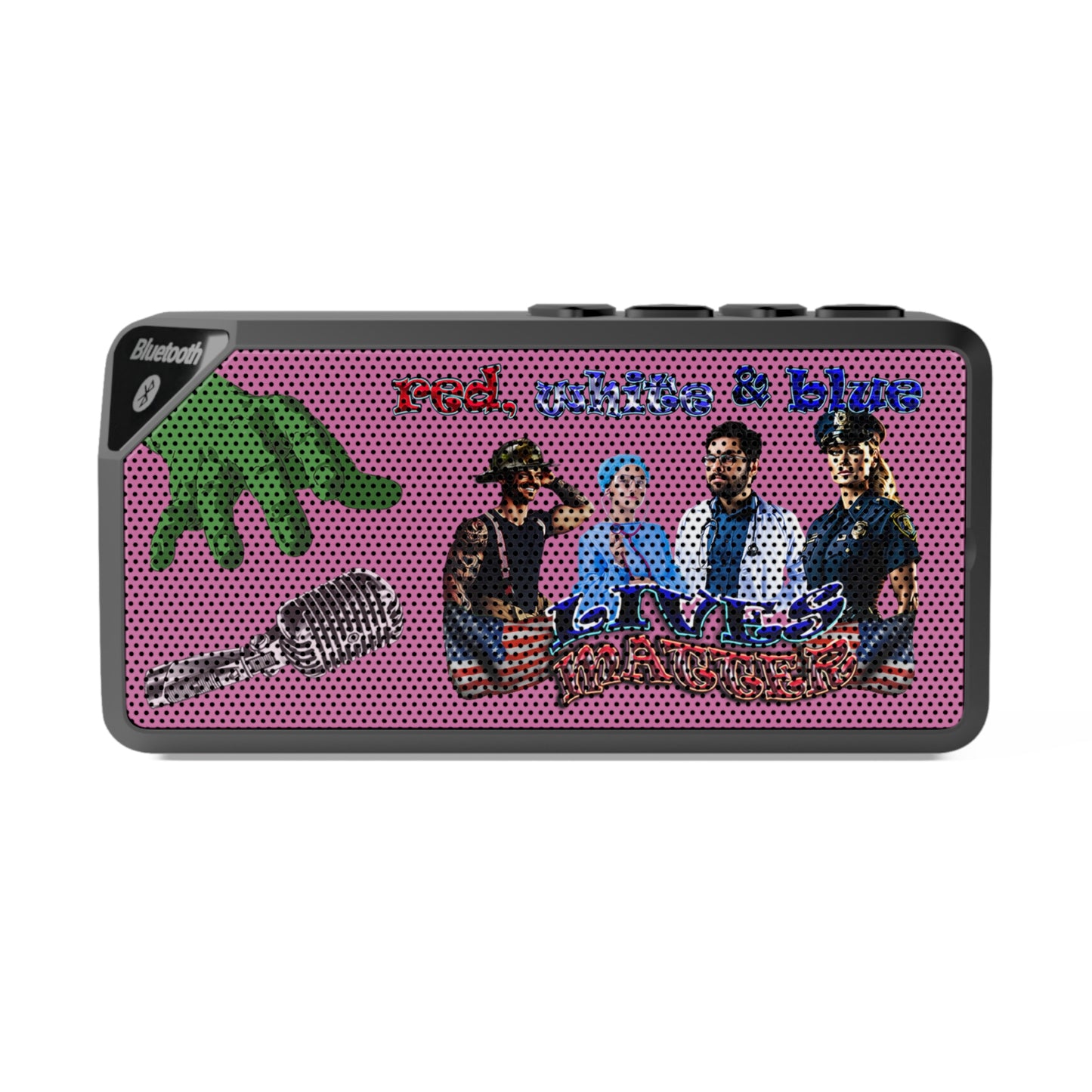 rw&b lives matter - Jabba Bluetooth Speaker (light pink)