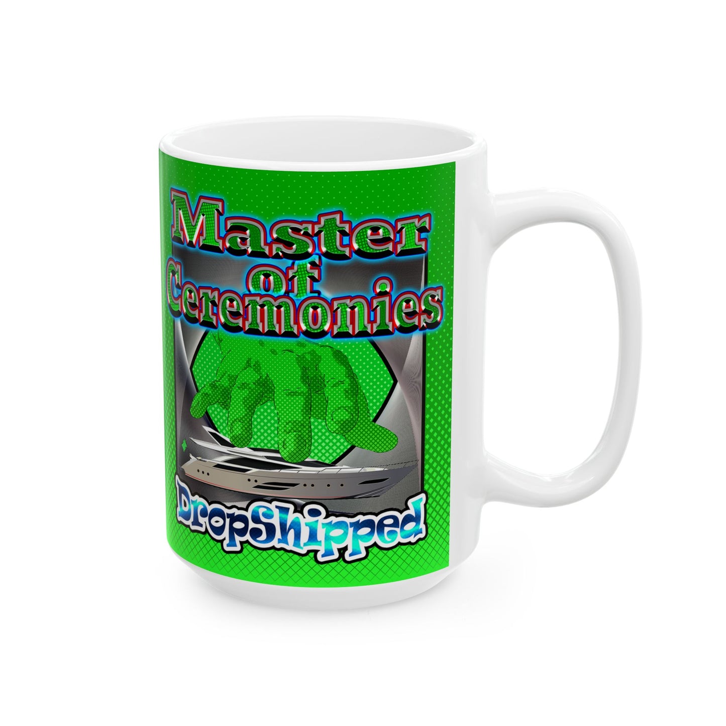 logo - White Mug (logo green)