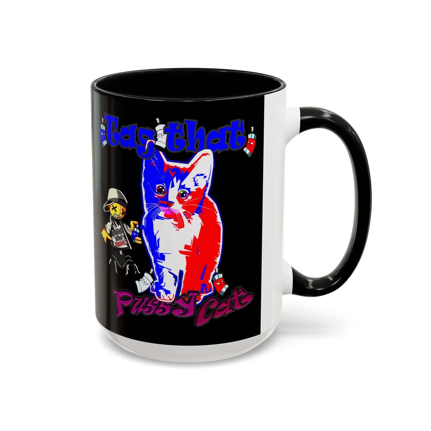 tag that - Accent Mug (black)