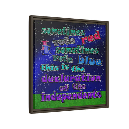 declaration of the independents - framed canvas art ('snoops' background)