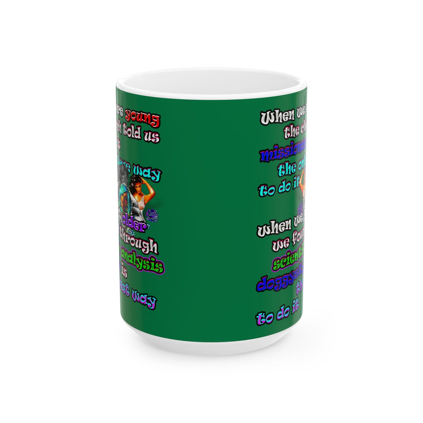 doggystyle - White Mug (dark green)