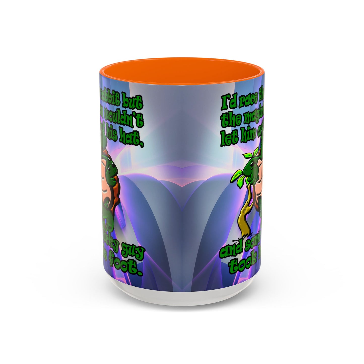 turtle race - Accent Mug (grey-pink wave)