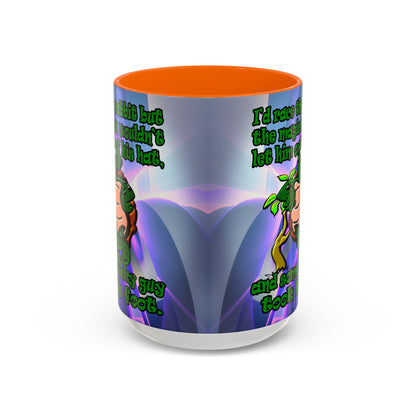 turtle race - Accent Mug (grey-pink wave)