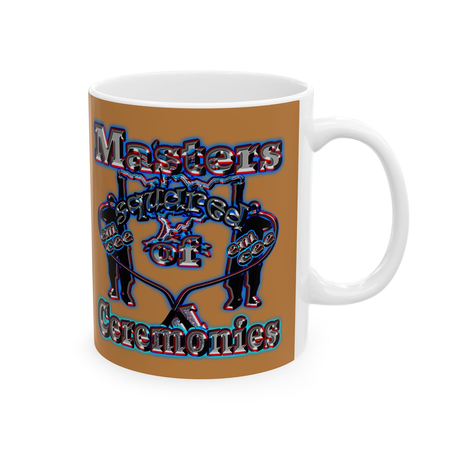 em cee squared - White Mug (light brown)