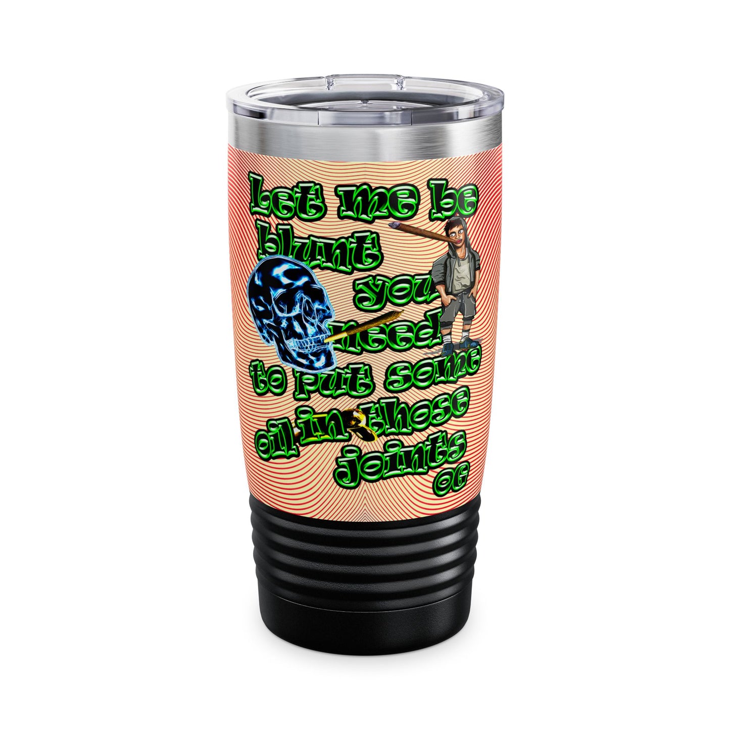 og - Ringneck Tumbler, 20oz (yellow-orange wave)