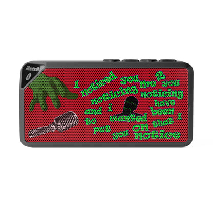 noticed you noticing - Jabba Bluetooth Speaker (dark red)