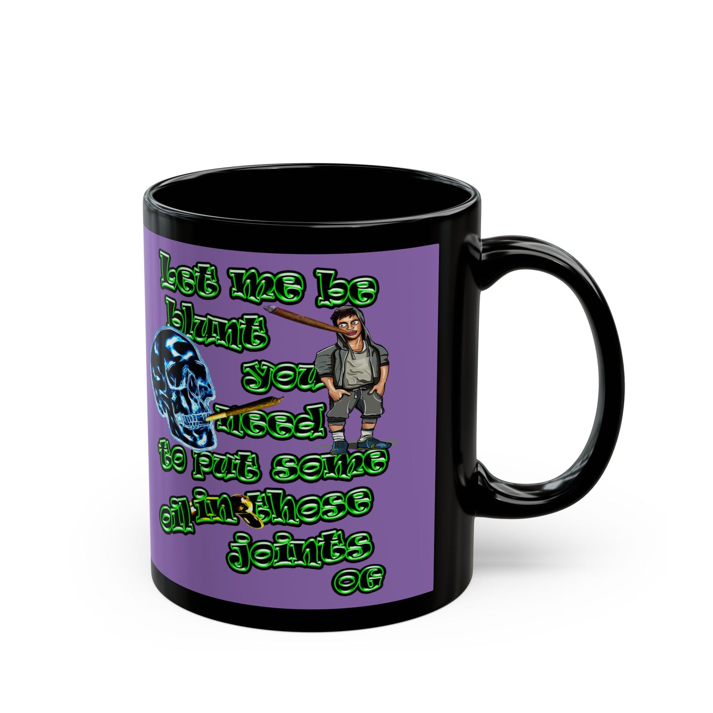 og - Black Mug (light purple)